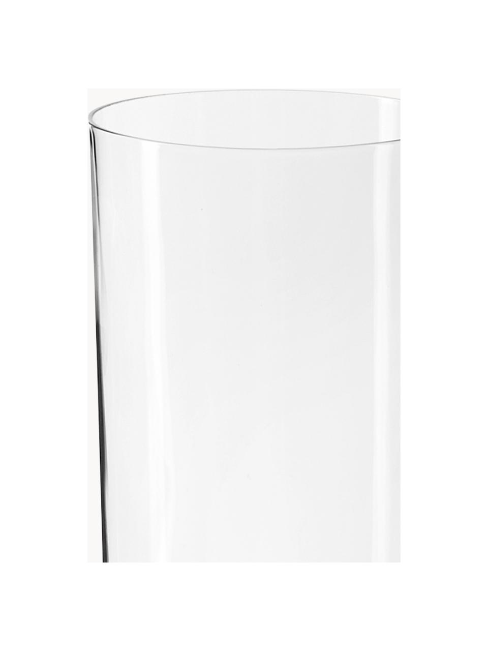 Copas de champán Xavia de cristal, 4 uds., Cristal, Transparente, Ø 6 x Al 23 cm, 170 ml