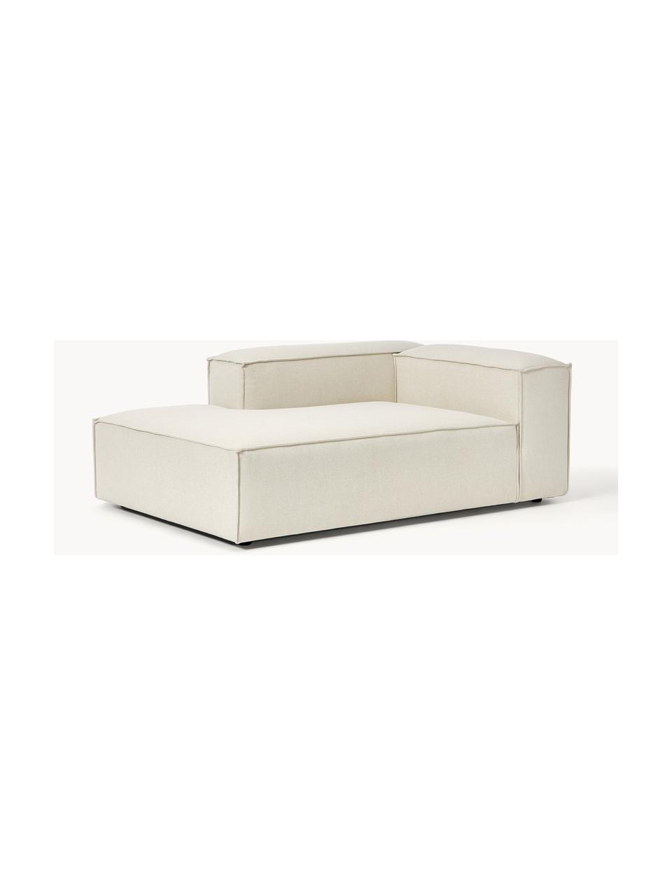 Diván modular Lennon, Tapizado: 100% poliéster Alta resis, Estructura: madera contrachapada de p, Patas: plástico Este producto es, Tejido Off White, An 119 x F 180 cm, chaise longue izquierda