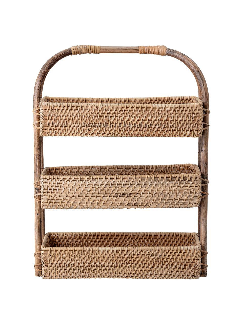 Aufbewahrungskorb Bask, Rattan, Braun, B 31 x H 46 cm