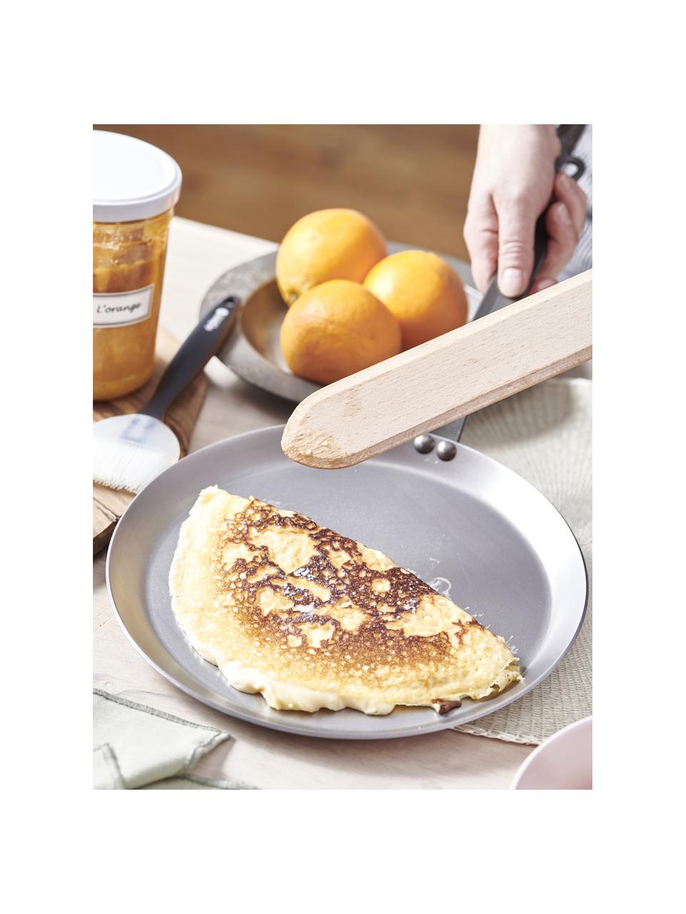 Padella per pancake con cera d'api Mineral B, Acciaio laminato con cera d'api, Argentato, Ø 24 x Alt. 10 cm