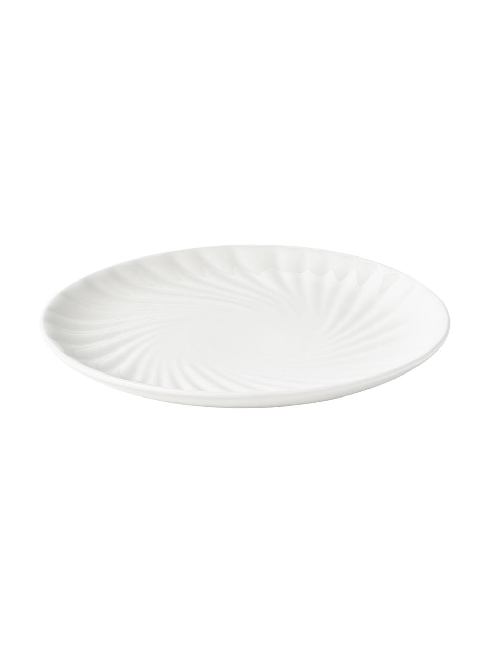 Vajilla de porcelana Malina, 4 comensales (12 pzas.), Porcelana, Blanco brillante, 4 comensales (12 pzas.)