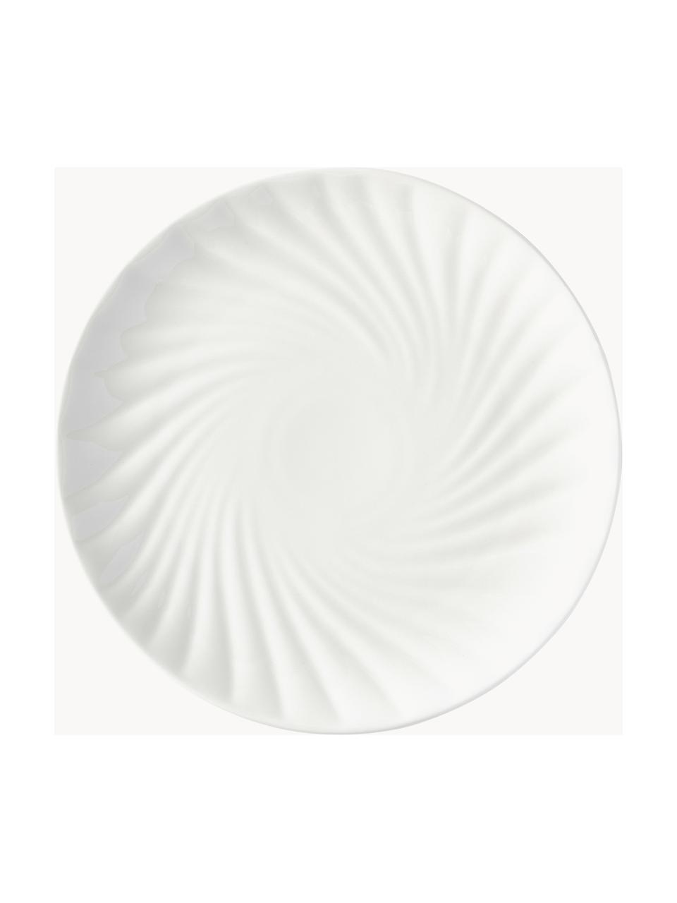 Servizio di piatti in porcellana Malina, 4 persone (12 pz), Porcellana, Bianco lucido, 4 persone (12 pz)