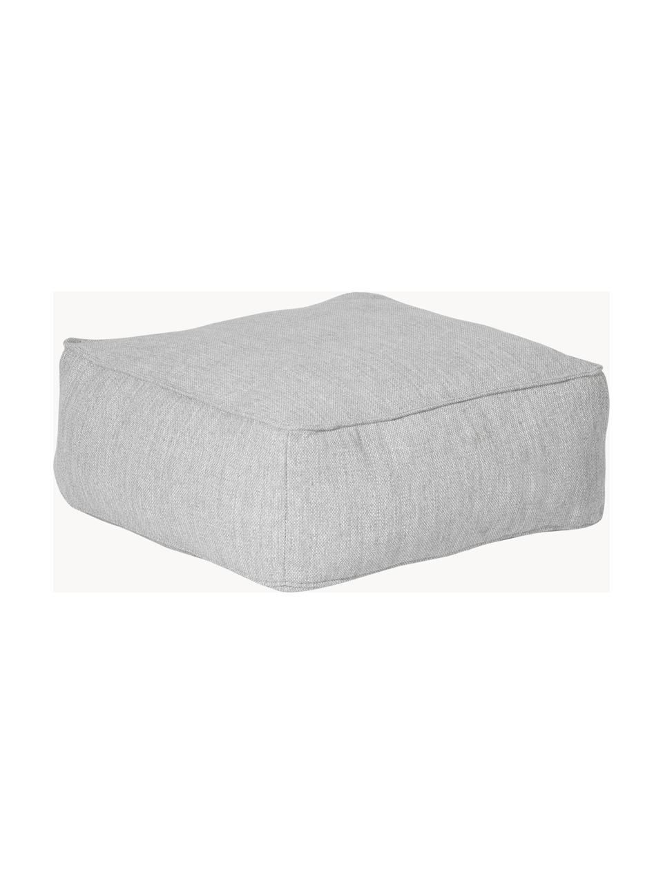 Outdoor-Pouf Grow, Bezug: 100 % Polyester, wetterfe, Webstoff Hellgrau, B 75 x H 38 cm