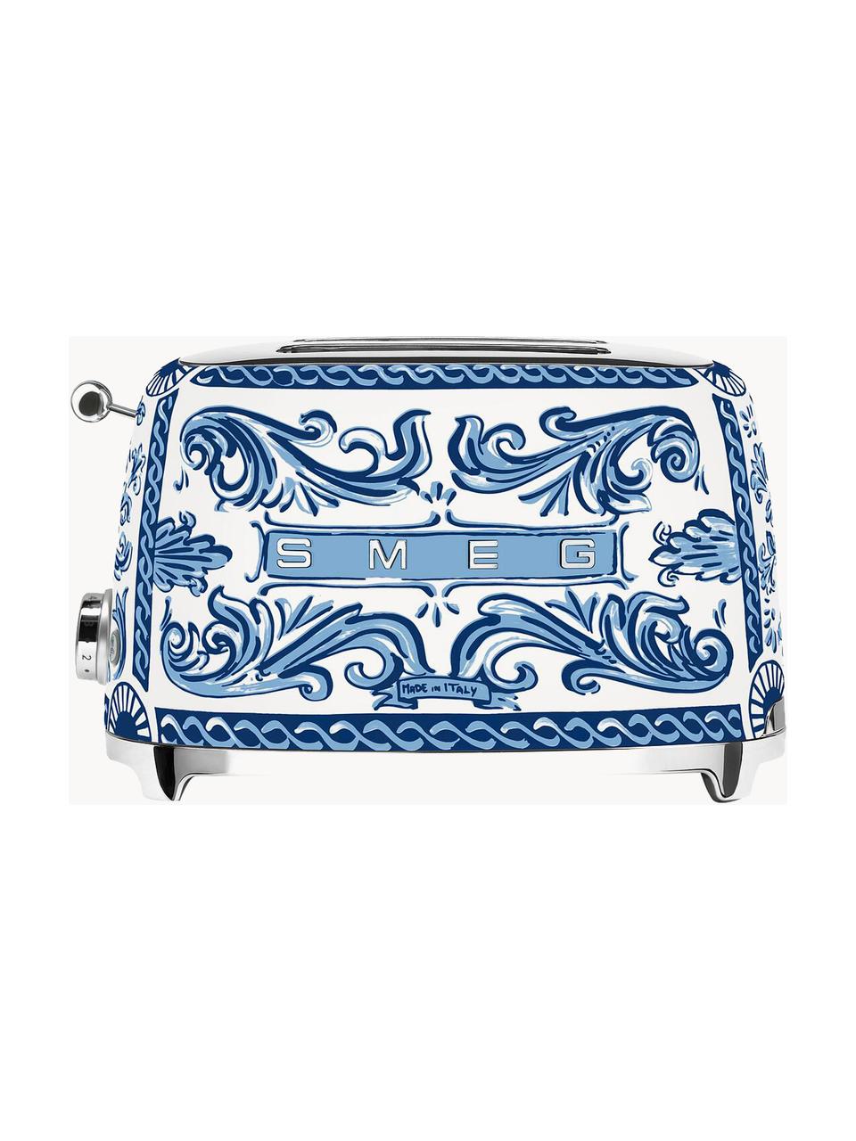 Kompakt Toaster Dolce & Gabbana - Blu Mediterraneo, Edelstahl, Blau, Weiß, B 31 x T 20 cm