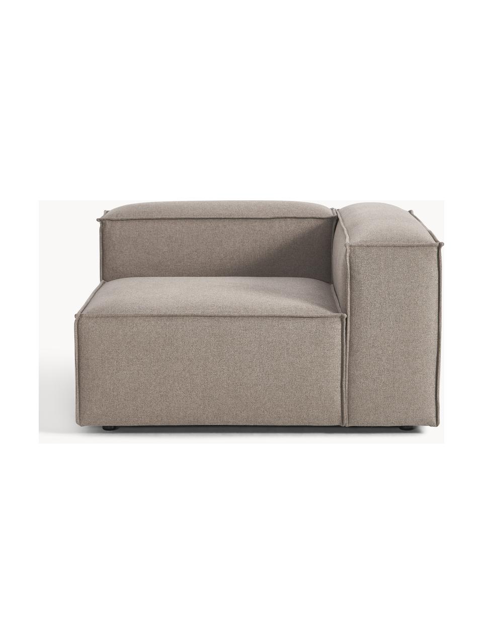 Módulo de esquina sofá Lennon, Tapizado: 100% poliéster Alta resis, Estructura: madera contrachapada de p, Patas: plástico Este producto es, Tejido gris pardo, An 119 x F 119 cm, chaise longue izquierda