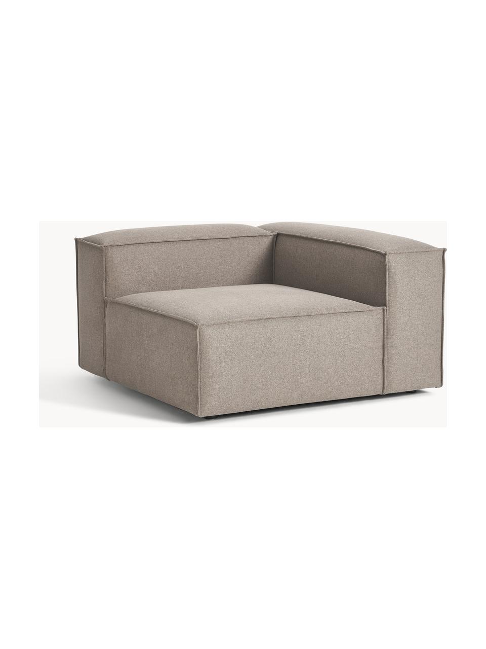 Módulo de esquina sofá Lennon, Tapizado: 100% poliéster Alta resis, Estructura: madera contrachapada de p, Patas: plástico Este producto es, Tejido gris pardo, An 119 x F 119 cm, chaise longue izquierda