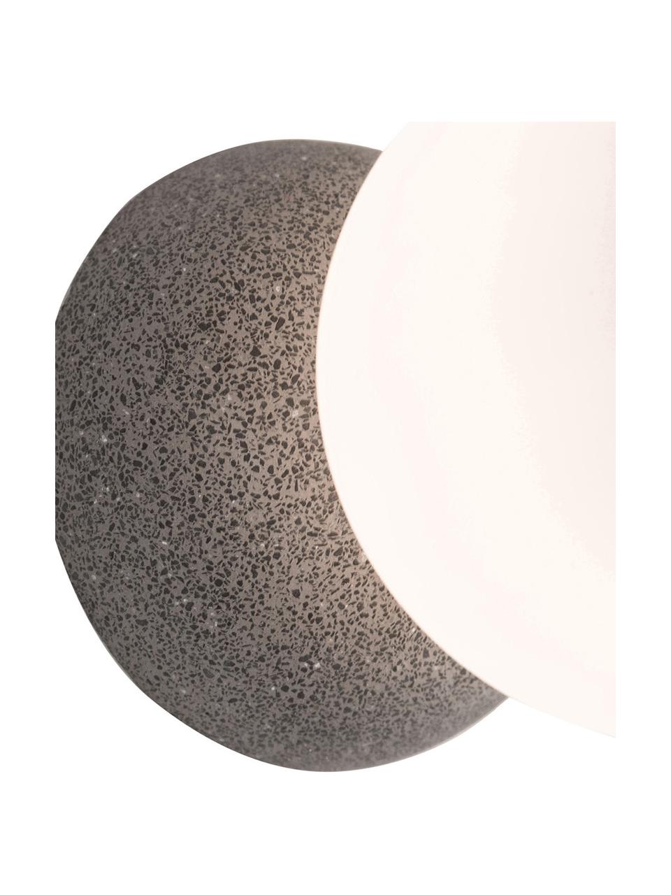 Kinkiet/lampa sufitowa z betonu Zero, Szary, biały, Ø 10 x G 14 cm