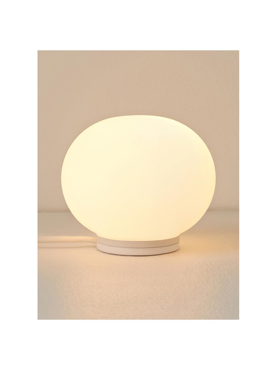 Lampa stołowa Mini Glo-Ball, Stelaż: tworzywo sztuczne, Biały, Ø 12 x 9 cm