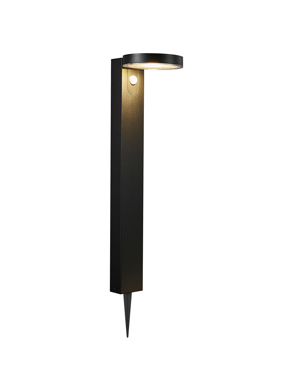 Solární svítidlo se snímačem pohybu Rica, Černá, Š 15 cm, V 60 cm
