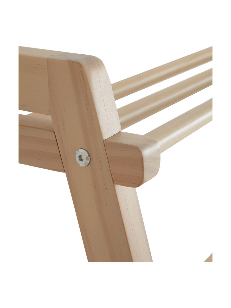 Schoenenkast Eddison met 3 planken van grenenhout, Grenenhout, FSC-gecertificeerd, Beige, B 80 cm x H 65 cm