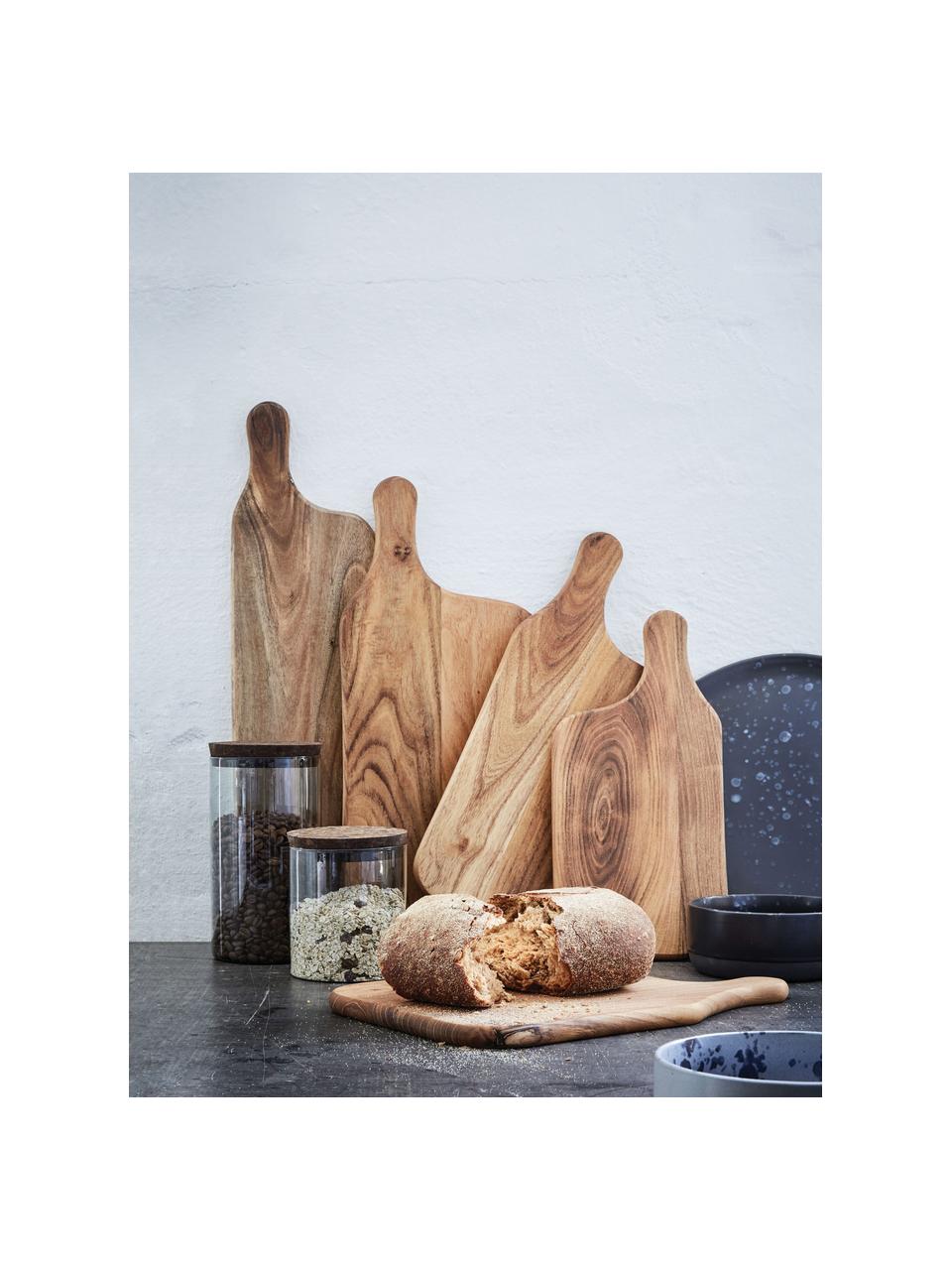 Planche à découper en bois de teck Raw, Bois de teck, Bois de teck, larg. 43 x long. 19 cm