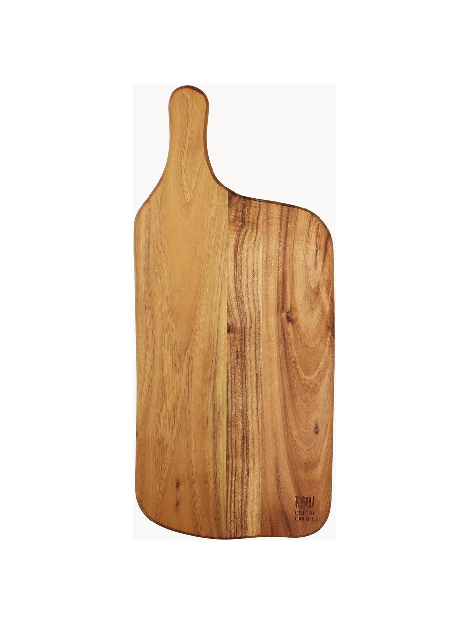 Deska do krojenia z drewna tekowego Raw, Drewno tekowe, Drewno tekowe, S 43 x G 19 cm