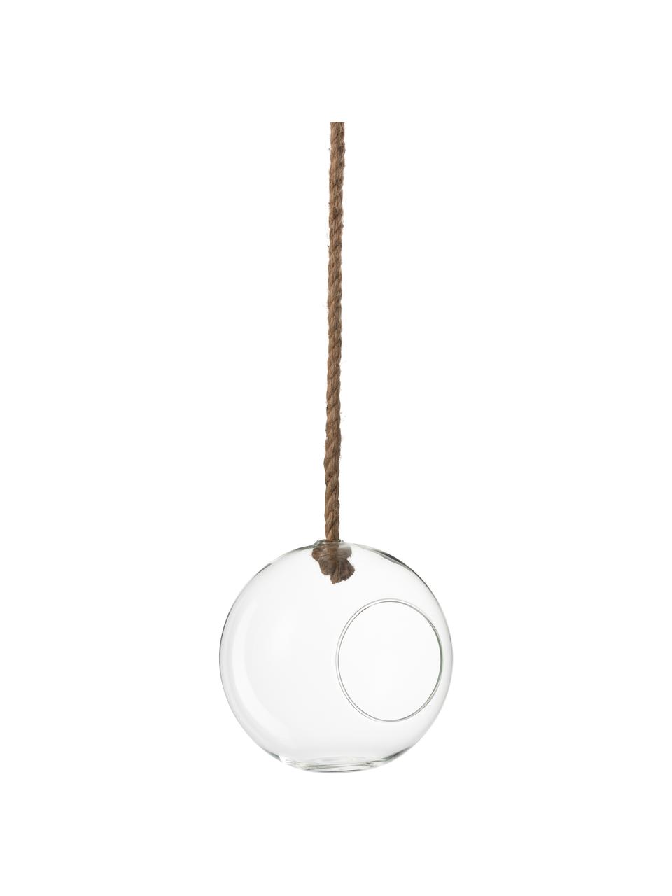 Hangende plantenpot  Ball, Transparant, Ø 22 x H 22 cm