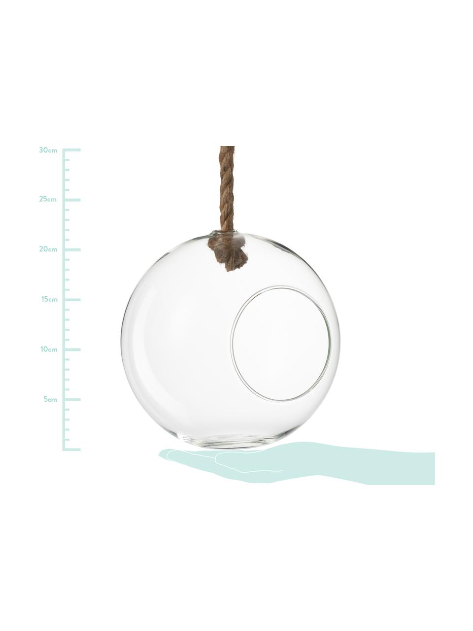 Pot de fleurs suspendu Ball, Transparent, Ø 22 cm x haut. 22 cm