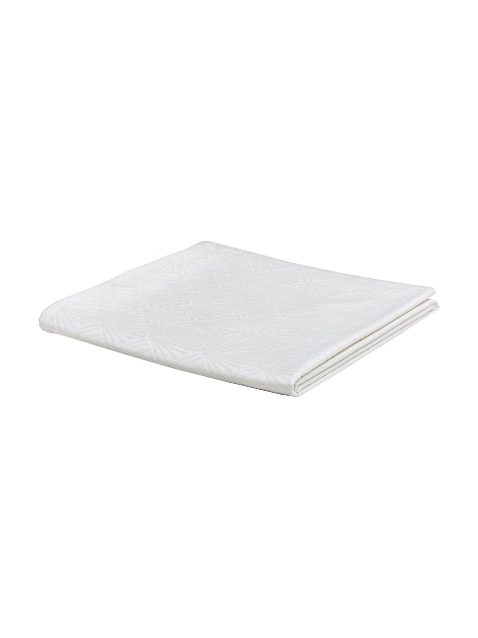 Mantel estampado Celine, Blanco, De 2 a 4 comensales (An 150 x L 150 cm)