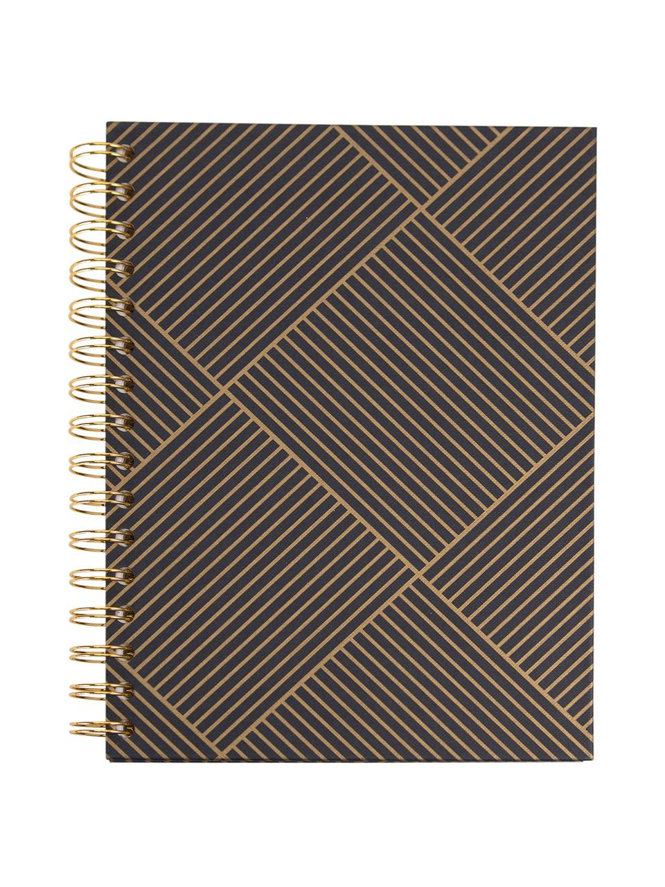 Cuaderno Bürli, Dorado, gris oscuro, An 16 x Al 21 cm