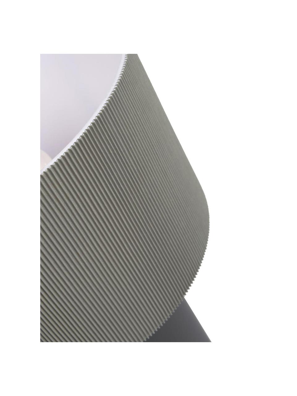 Velká stolní lampa Domicina, Tmavě šedá, černá, Ø 30 cm x V 50 cm