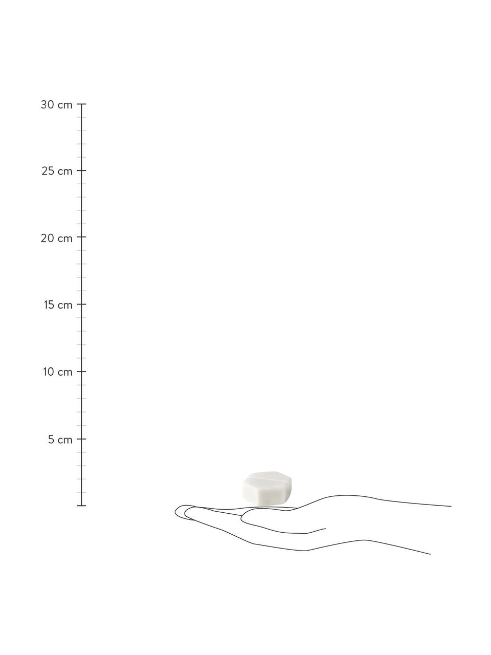 Mramorový držák na kartičky Agata, 6 ks, Mramor, Bílá, mramorovaná, Š 4 cm, V 1 cm