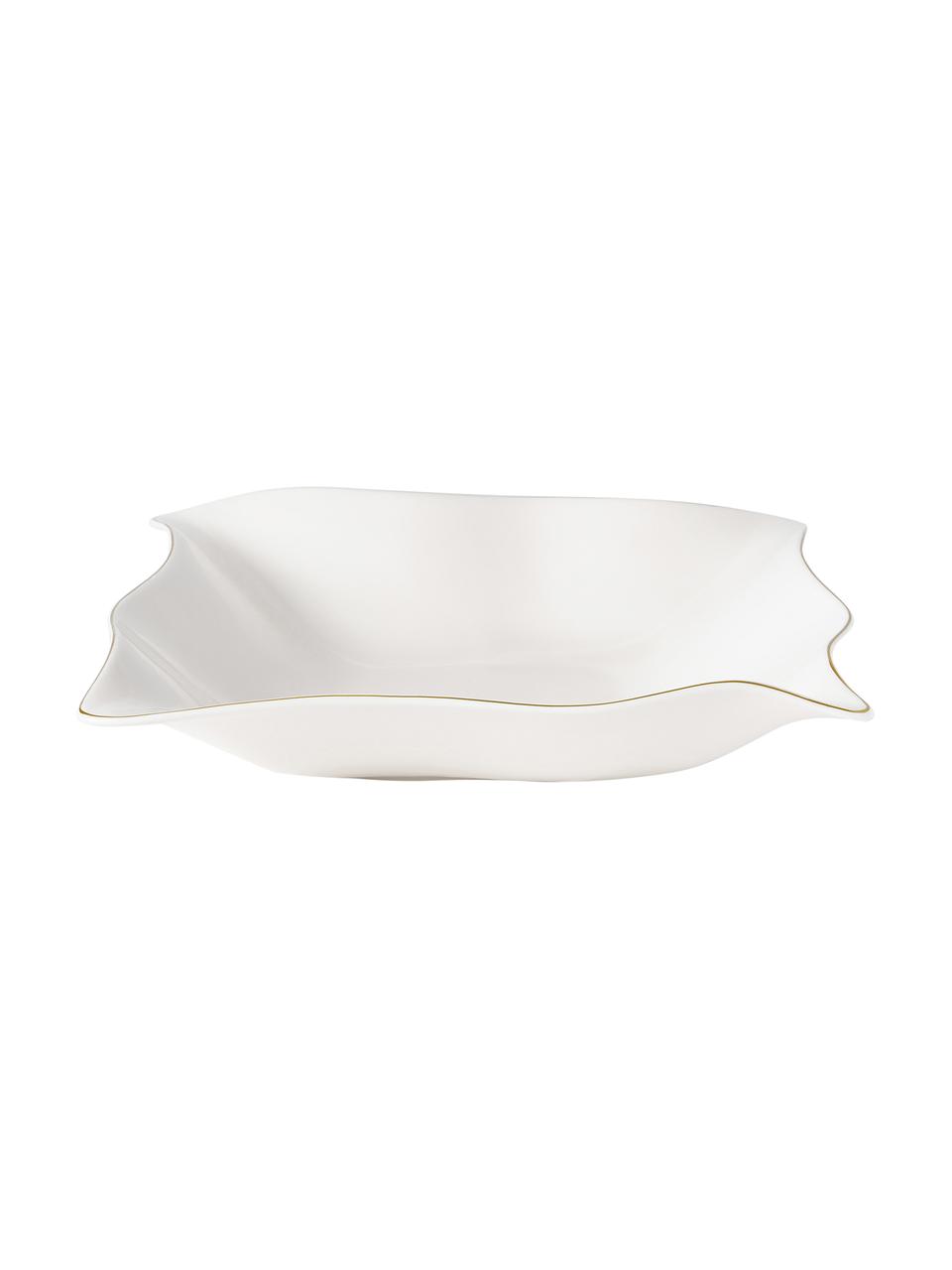Bols décoratifs Laine, lot de 2, Porcelaine, Blanc, Lot de différentes tailles