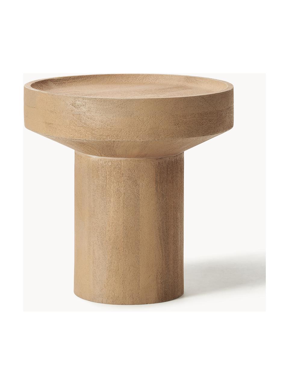 Table d'appoint ronde en manguier Benno, Bois de manguier massif, MDF, laqué

Ce produit est fabriqué à partir de bois certifié FSC® issu d'une exploitation durable, Manguier clair laqué, Ø 50 x haut. 50 cm