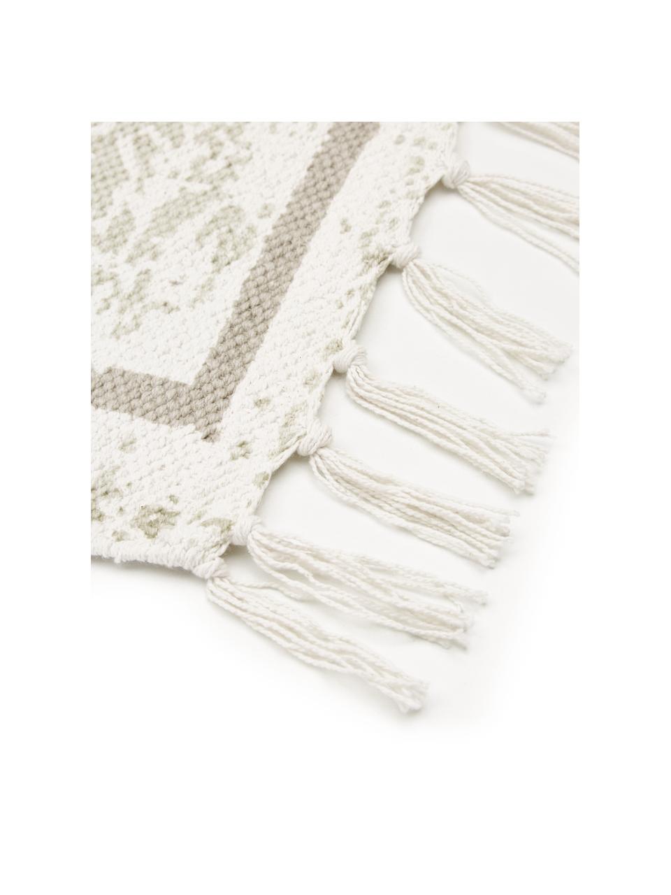 Ręcznie tkany dywan z bawełny w stylu vintage Jasmine, Beżowy, S 200 x D 300 cm (Rozmiar L)