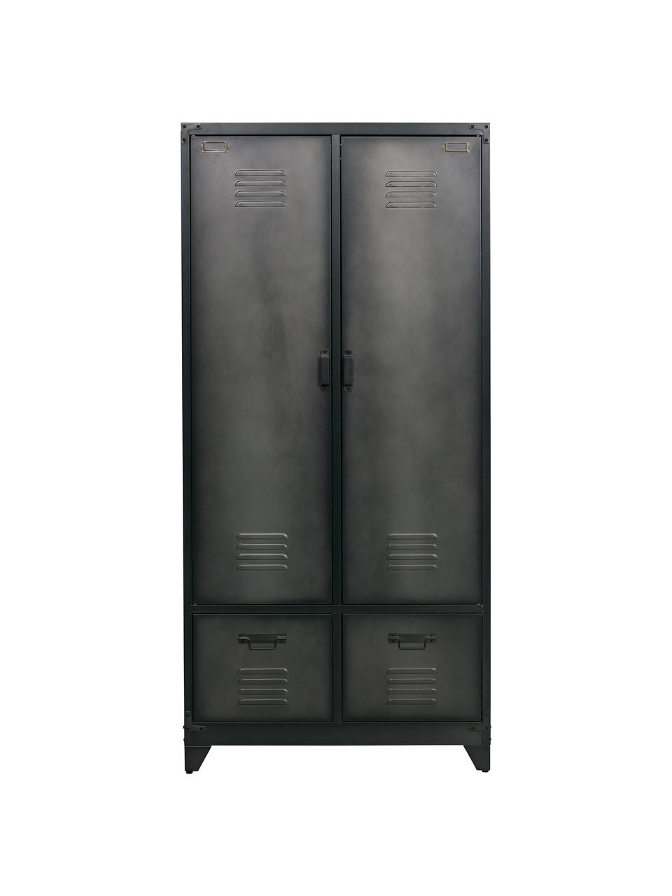 Armoire noire en métal Wonen, Noir