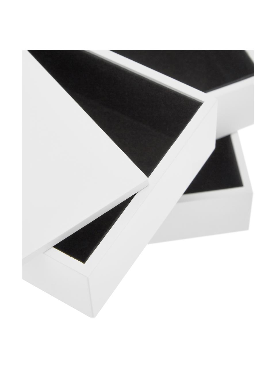 Schmuckbox Spindle, Buchenholz, lackiert, Weiß, B 19 x H 13 cm