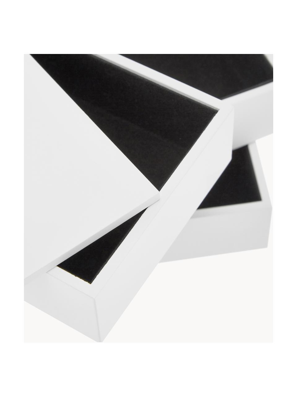 Schmuckbox Spindle, Buchenholz, lackiert, Weiss, B 19 x H 13 cm