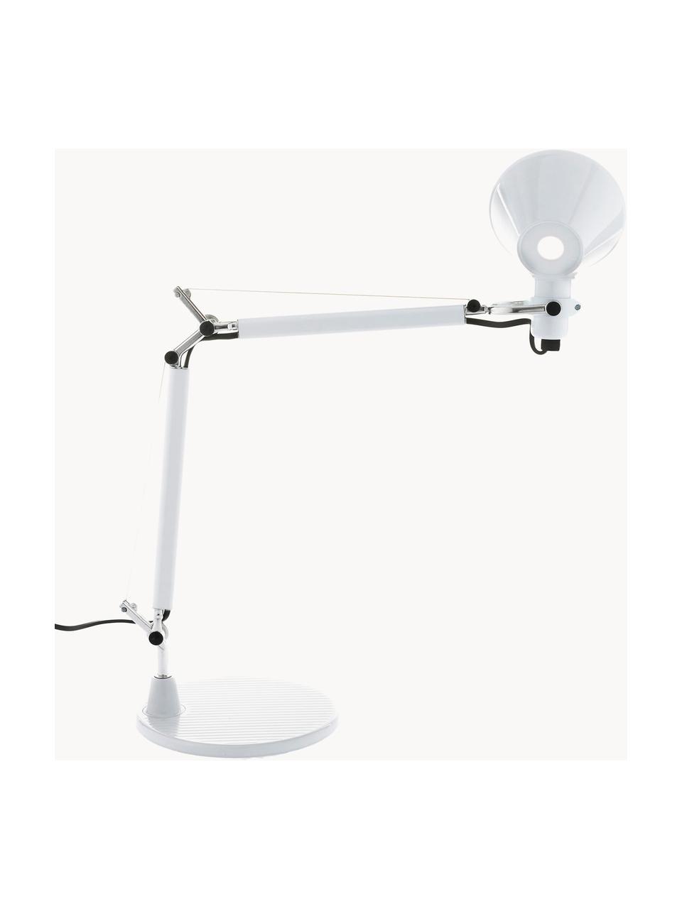 Lampe de bureau orientable Tolomeo Micro, Blanc, larg. 45 x haut. 37-73 cm