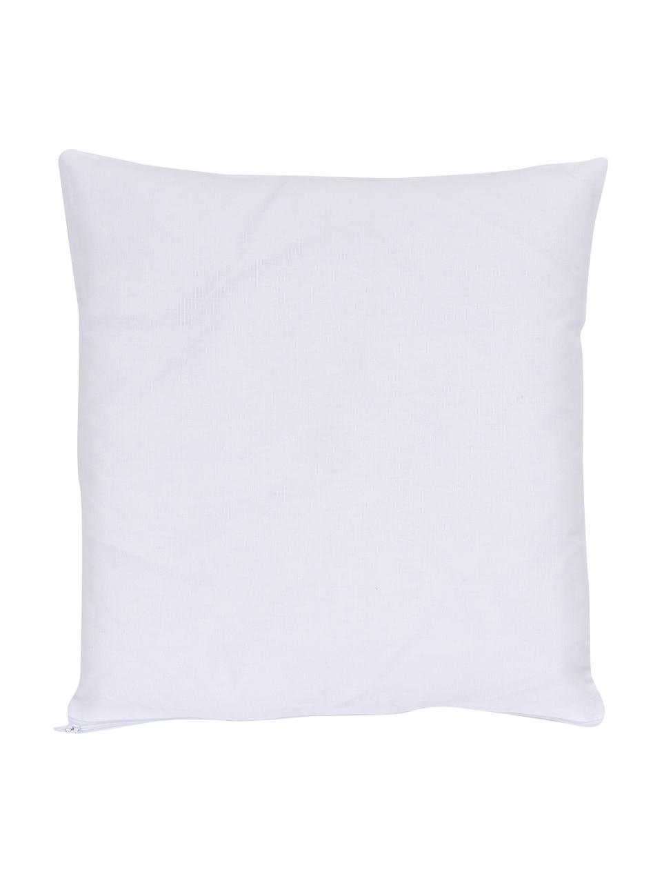 Housse de coussin blanche 45x45 Rocking, 100 % coton bio, certifié GOTS, Blanc, larg. 45 x long. 45 cm