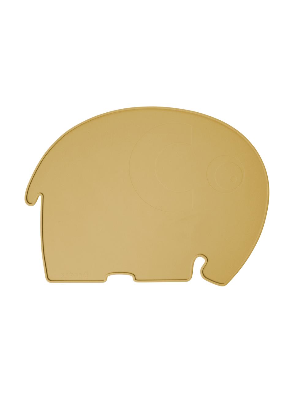 Tovaglietta elefantino in silicone Fanto, Silicone, senza BPA, Giallo, Larg. 43 x Alt. 33 cm