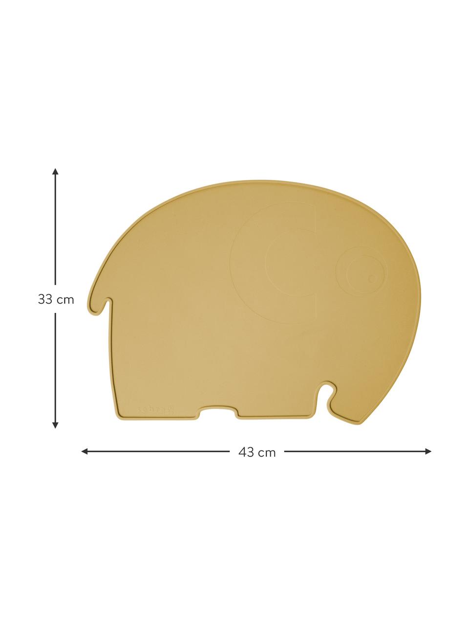 Silikon-Tischset Fanto, Silikon, BPA-frei, Gelb, 43 x 33 cm