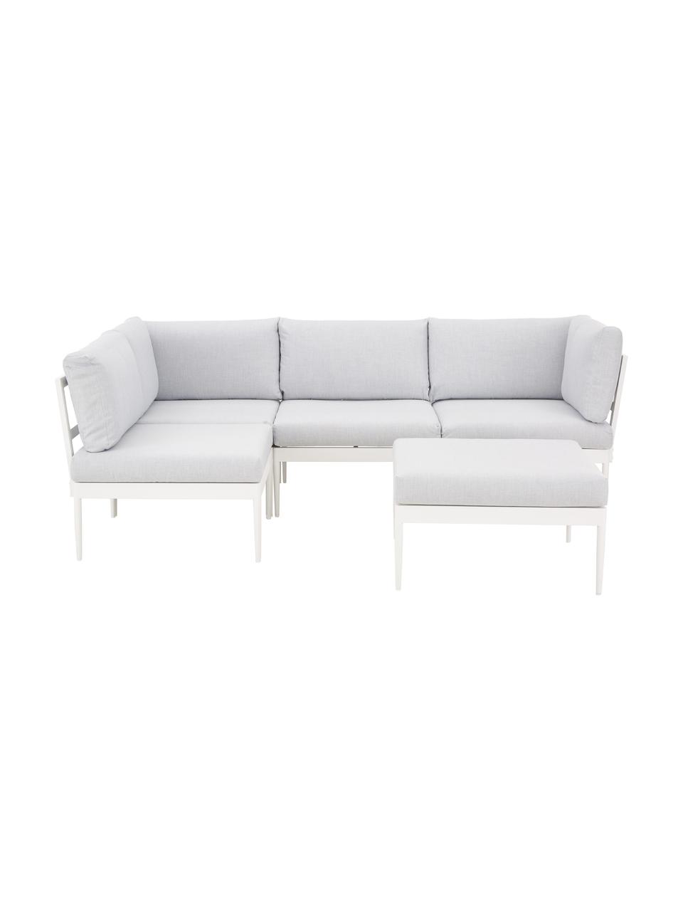 Modułowa sofa ogrodowa Acton, Szary, S 226 x G 148 cm