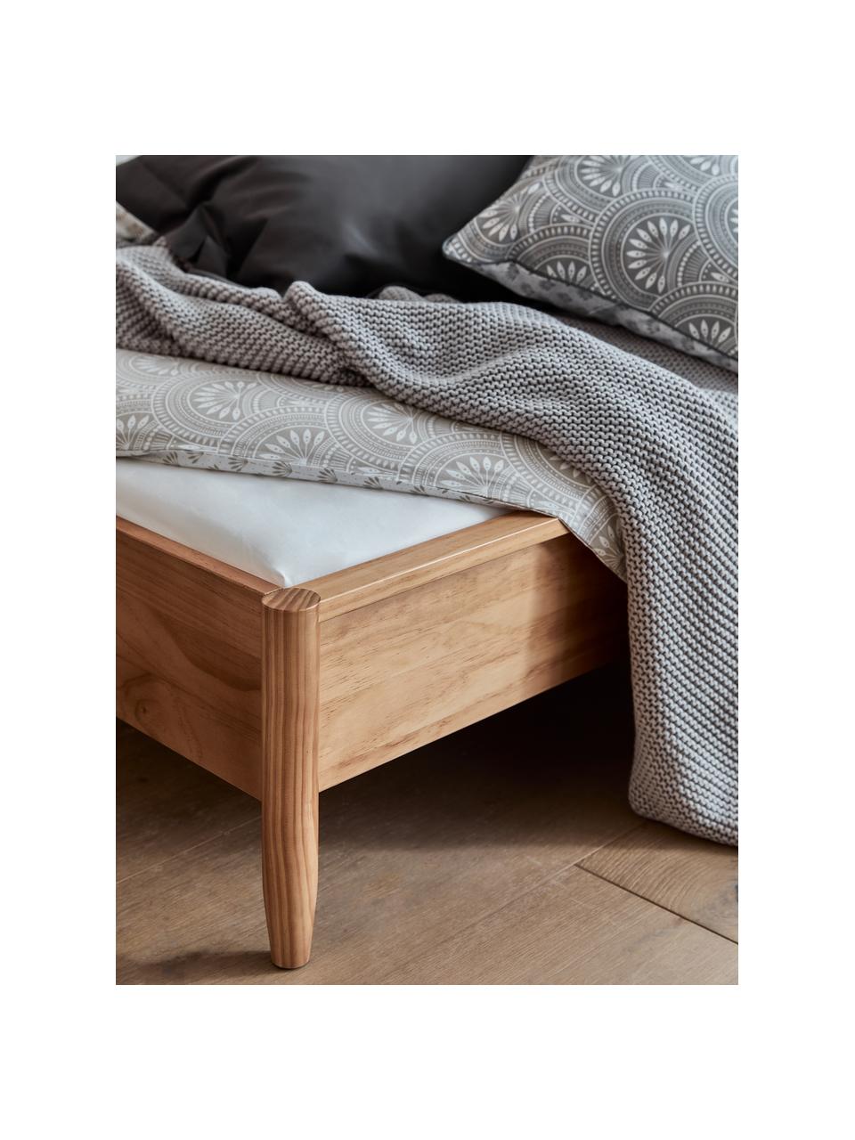 Houten bed Windsor van grenenhout, Massief grenenhout, FSC-gecertificeerd, Grenenhout, licht, B 160 x L 200 cm