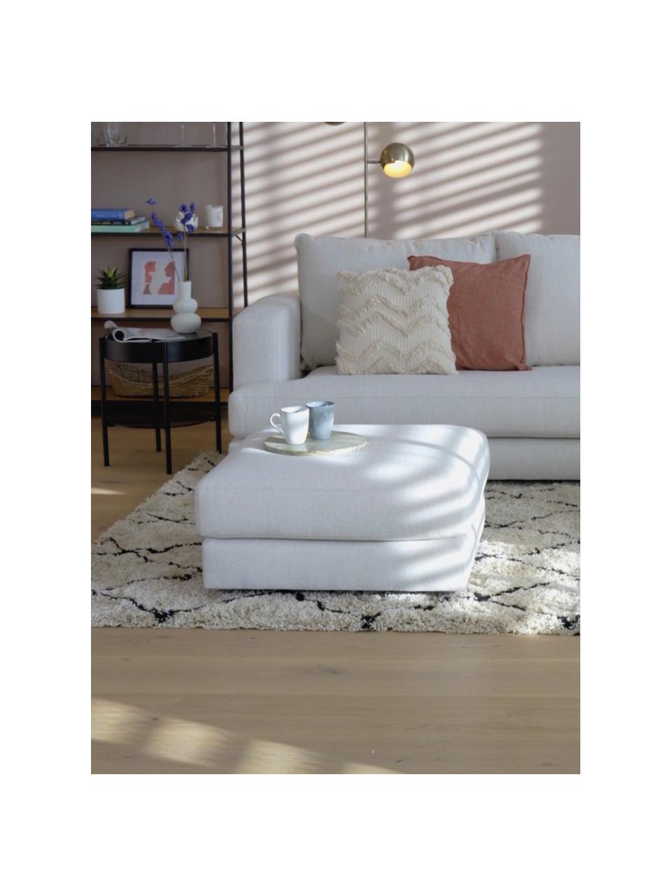 Reposapiés taburete Tribeca, Tapizado: 100% poliéster Alta resis, Estructura: madera de pino maciza, Patas: madera de haya maciza pin, Tejido beige, An 82 x Al 40 cm