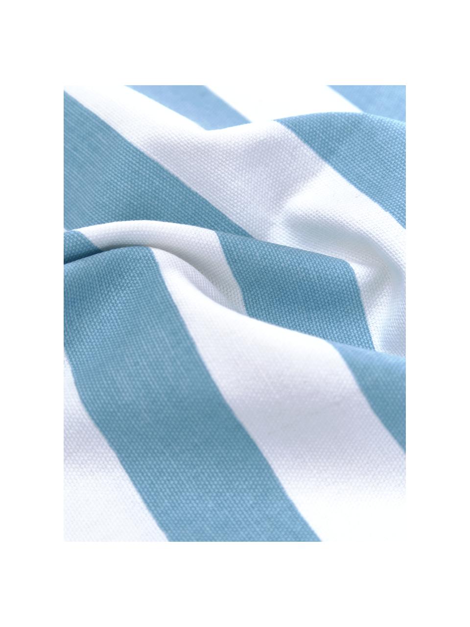 Pruhovaný poťah na vankúš Timon, 100 %  bavlna, Modrá, biela, Š 40 x D 40 cm