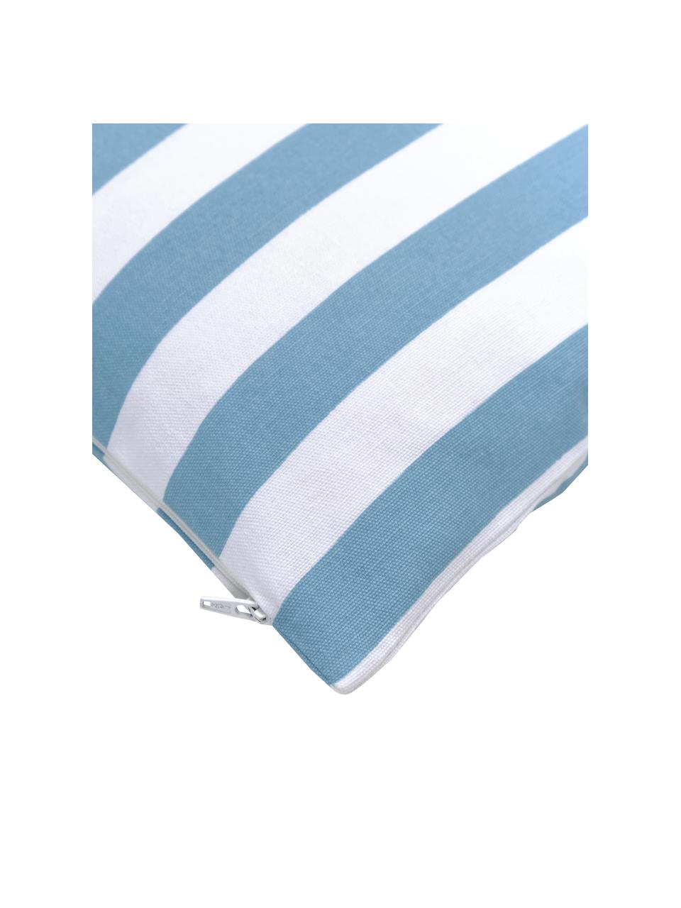 Pruhovaný povlak na polštář Timon, 100% bavlna, Modrá, bílá, Š 40 cm, D 40 cm