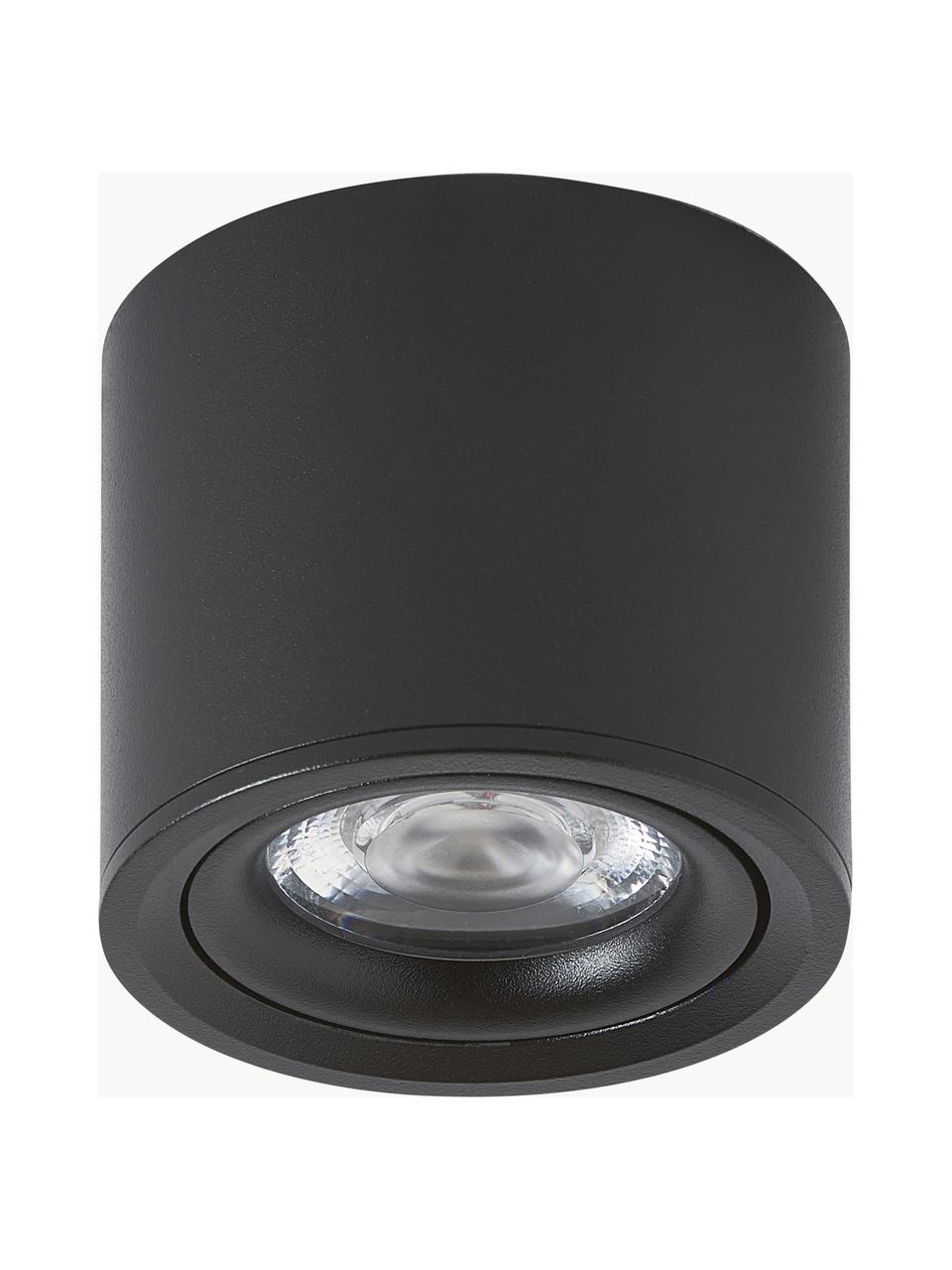 LED plafondspot Alivia, Gepoedercoat metaal, Zwart, Ø 9  x H 7 cm