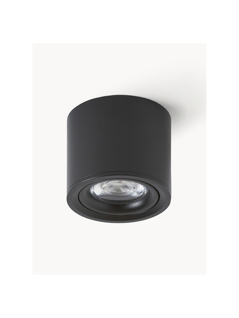 Faretto da soffitto a LED Alivia, Metallo verniciato a polvere, Nero, Ø 9 x Alt. 7 cm