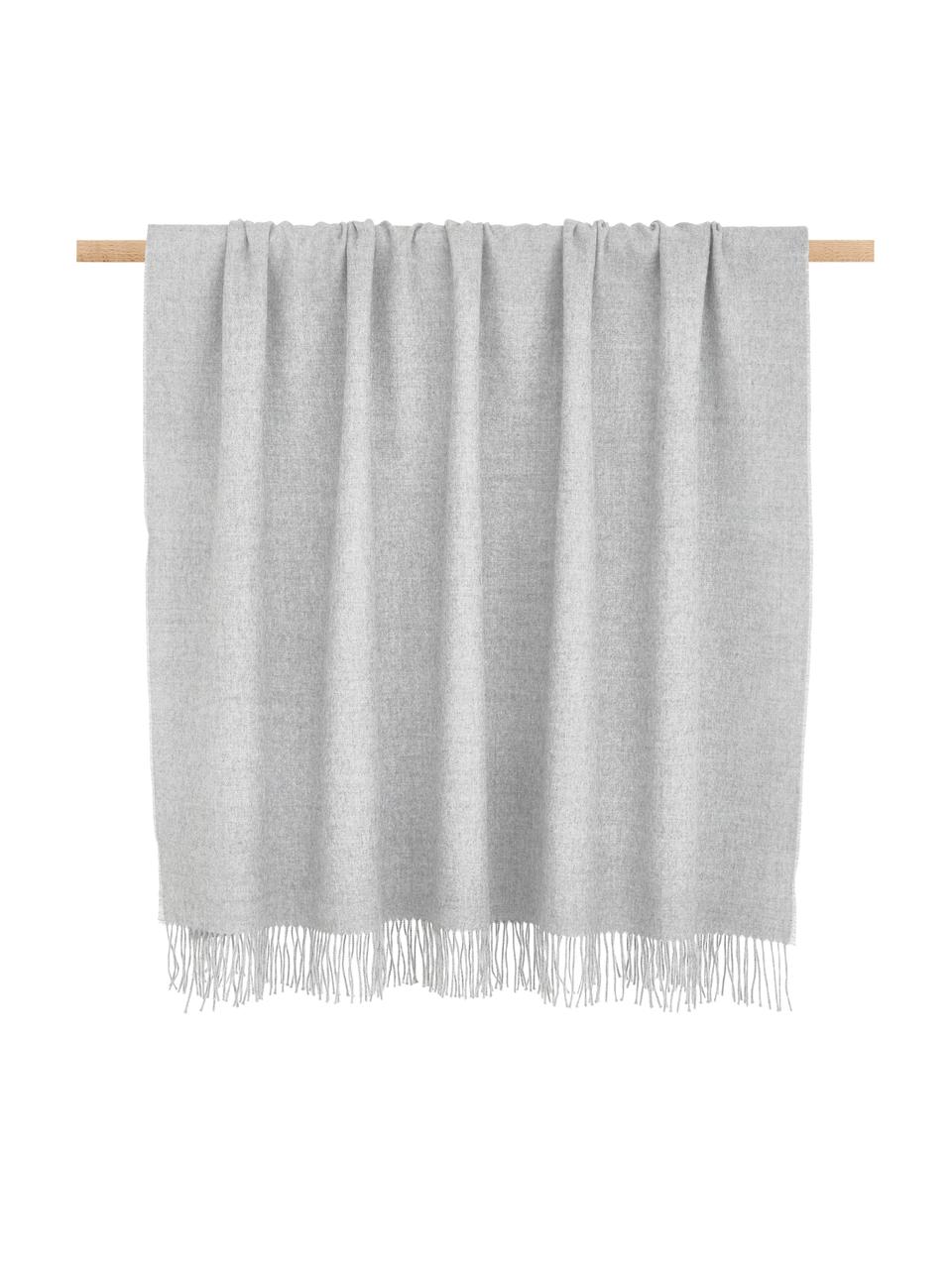 Manta de baby alpaca ligera Luxury, Gris, An 130 x L 200 cm