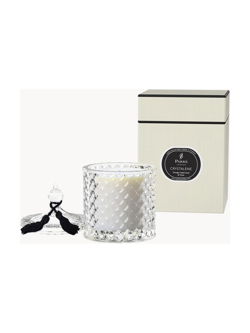 Vela perfumada Crystalene (naranja, madera de cedro y clavo), Recipiente: vidrio, Naranja, madera de cedro, clavo, Ø 9 x Al 14 cm