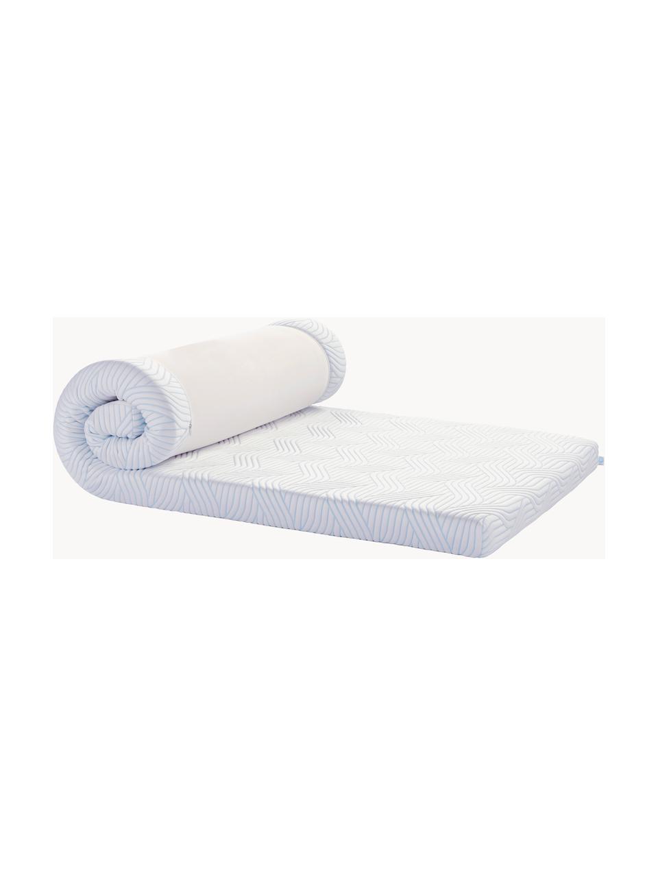 Viscoelastische Memory-Foam-Matratzenauflage Pro Plus SmartCool Medium, Oberseite: 61 % Polyester, 38 % Poly, Unterseite: 100 % Polyester, Mittelweich, B 200 x L 200 cm