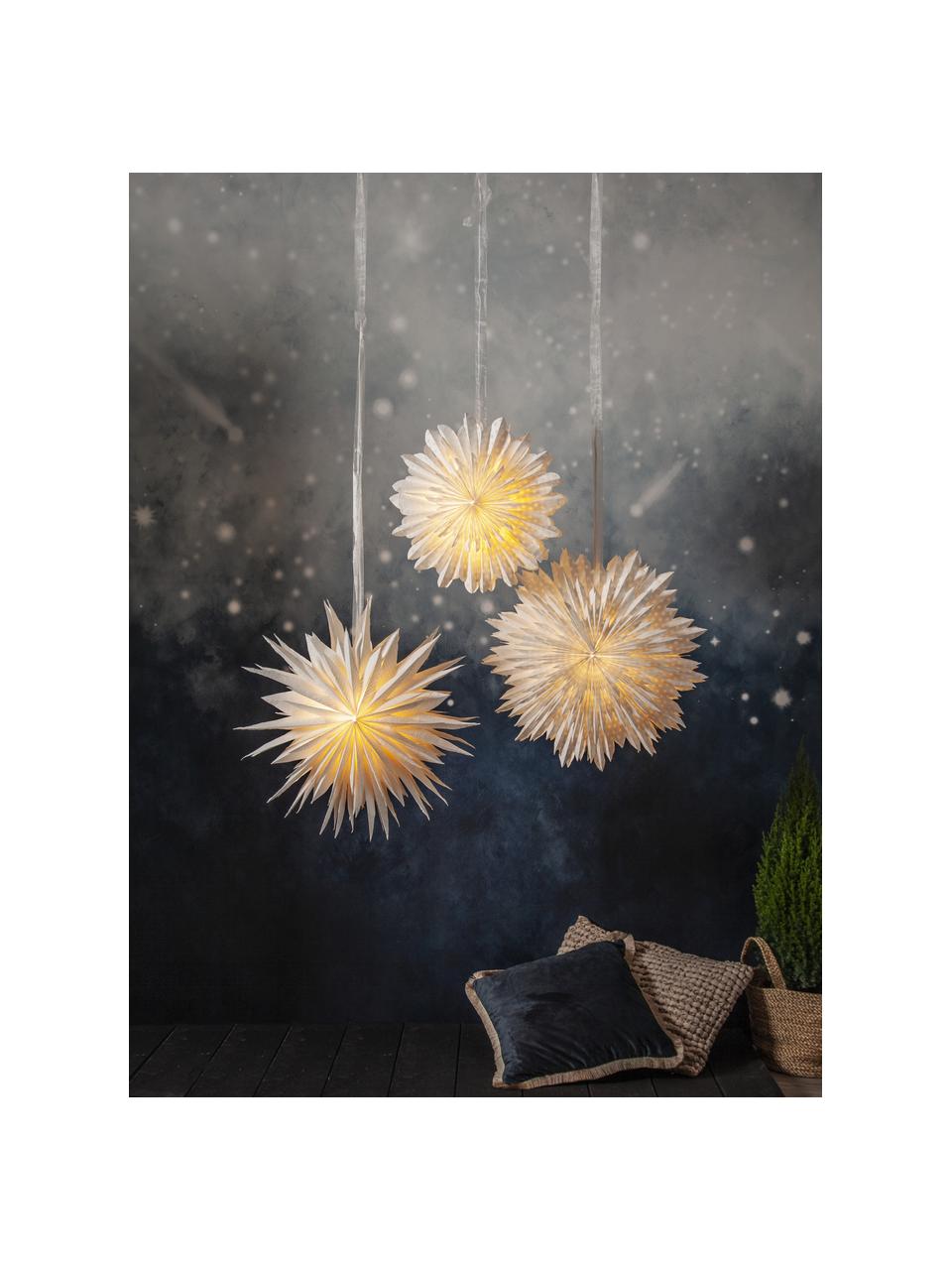 Stelle decorativa Cloud, Bianco latte, Ø 45 x Alt. 18 cm