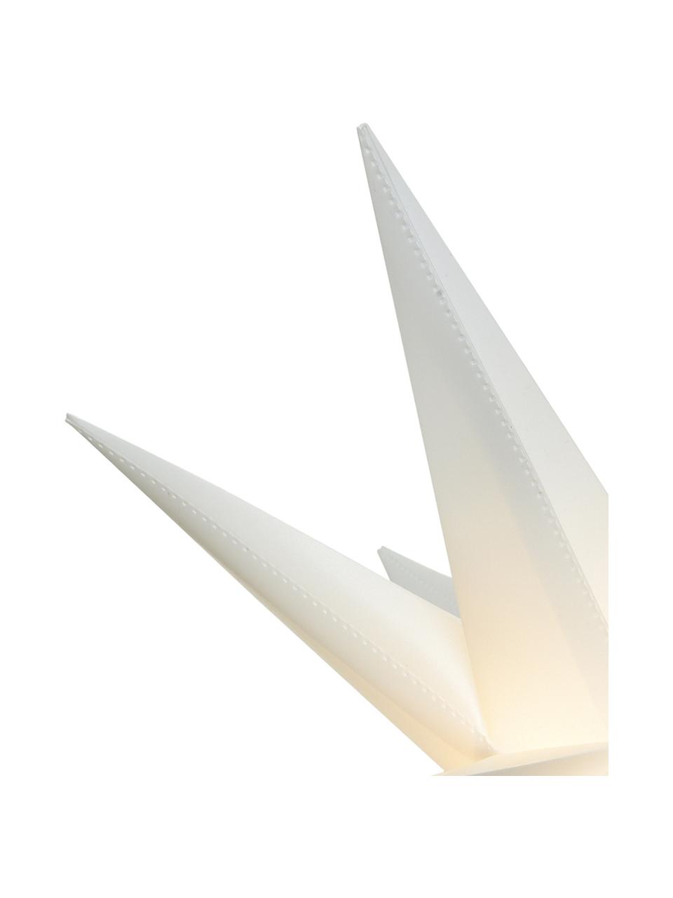 Estrella luminosa LED Zing, a pilas, Plástico, Blanco, Ø 30 cm