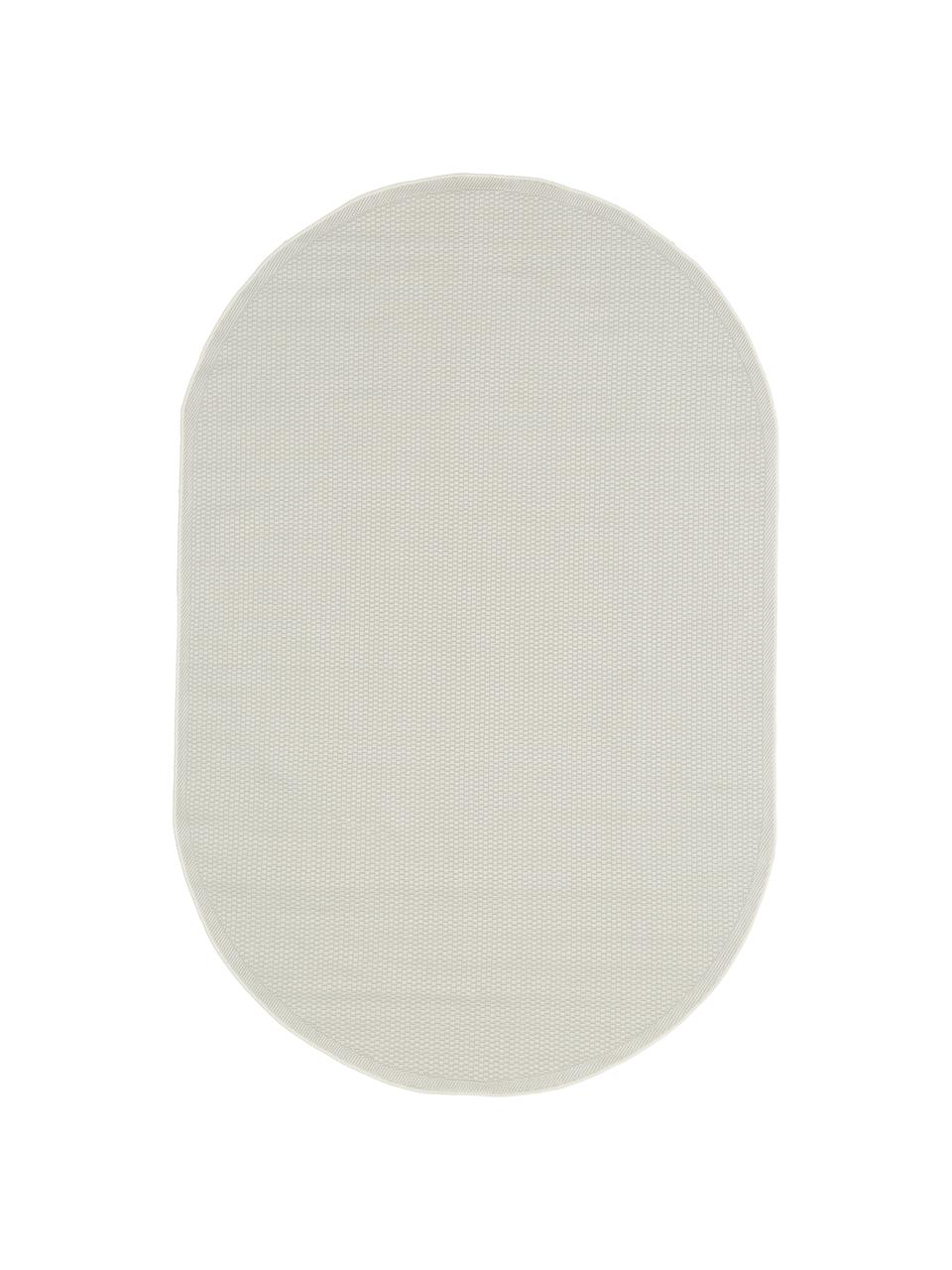 Ovale In- & outdoor vloerkleed Toronto in crèmewit, 100% polypropyleen, Beige, B 200 x L 300 cm (maat L)