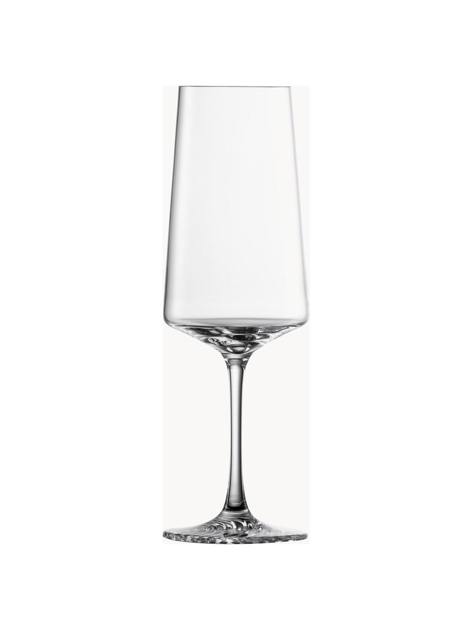 Křišťálové sklenice na sekt Echo, 4 ks, Tritanové křišťálové sklo, Transparentní, Ø 7 cm, V 23 cm, 400 ml