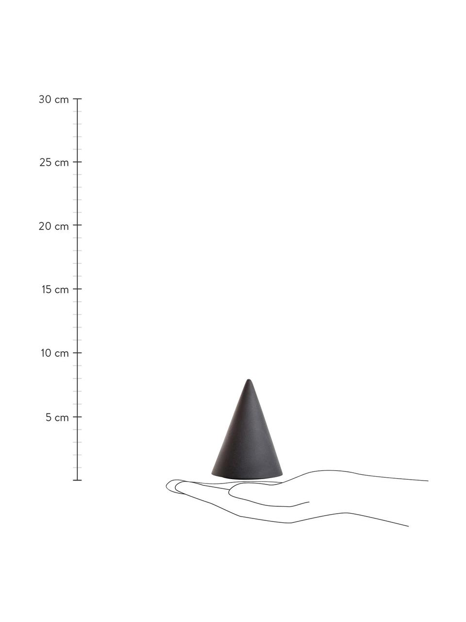 Design zout- en peperstrooier Cone, 2-delig, Porselein, siliconen, Wit, antraciet, Ø 6 x H 8 cm