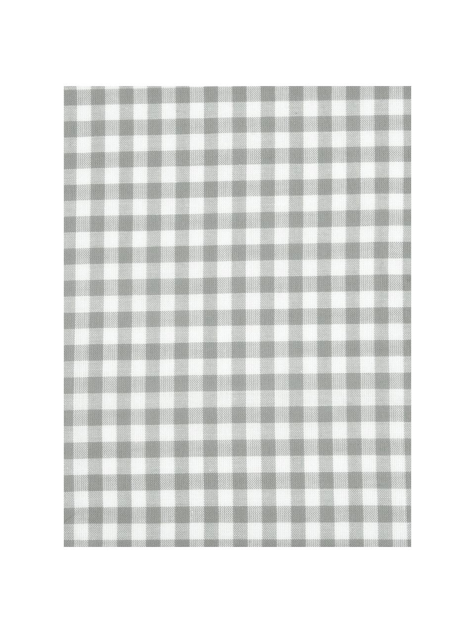 Baumwoll-Bettdeckenbezug Scotty, kariert, Baumwolle, Hellgrau/Weiss, B 160 x L 210 cm