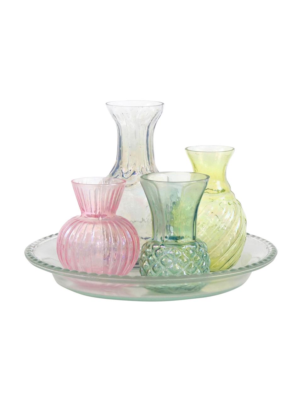 Komplet wazonów ze szkła Poesie, 5 elem., Szkło, Wielobarwny, Komplet z różnymi rozmiarami