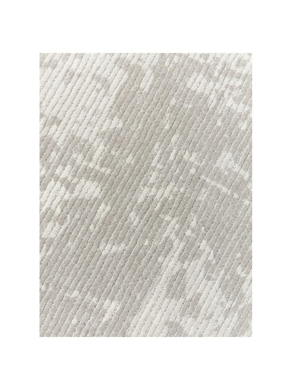 Handgewebter Kurzflor-Teppich Nantes, 100 % Polyester, GRS-zertifiziert, Greige, B 80 x L 150 cm (Größe XS)